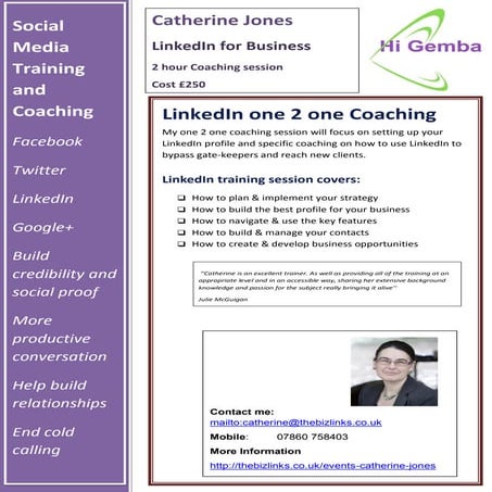 LinkedIn in house training programs template | PDF