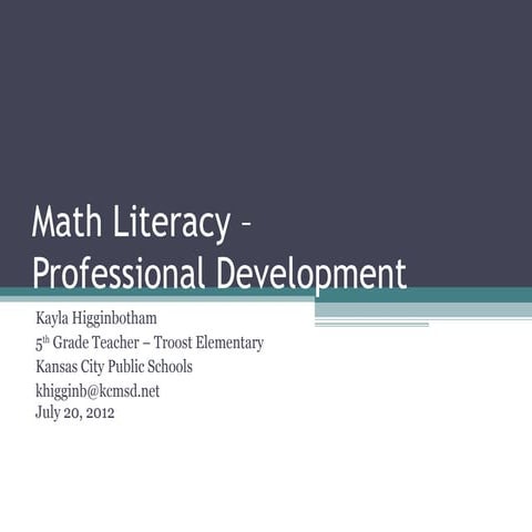 Math Literacy