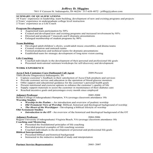 Higgins Resume | PDF