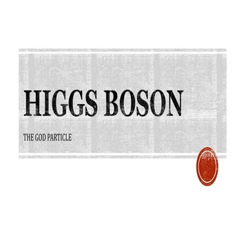 Higgs Boson 