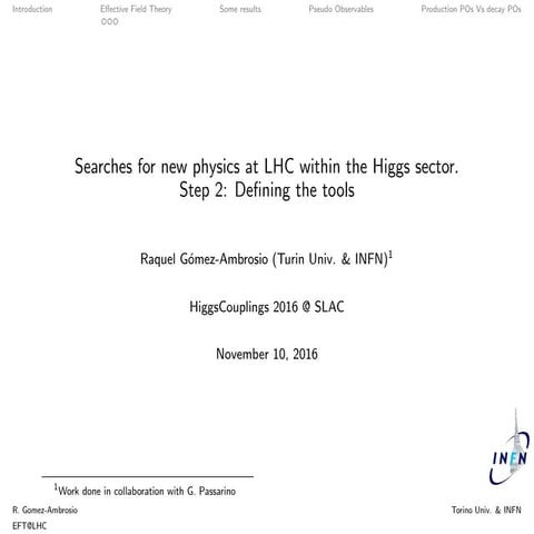 Searches for new physics at LHC within the Higgs sector. Step 2: Defining the...