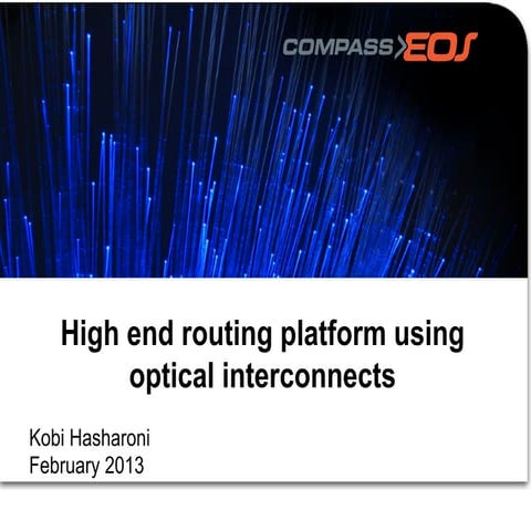 Silicon to photonics optical interconnect routing: Compass EOS