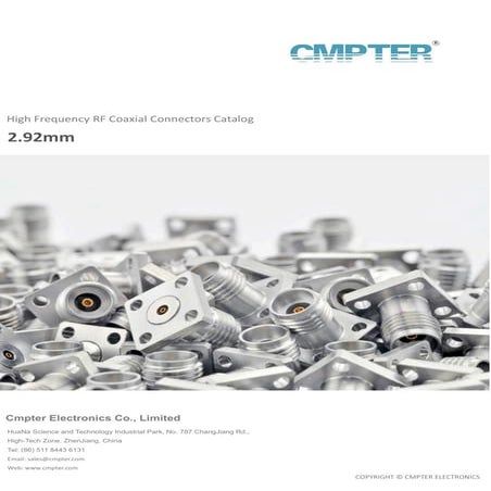 2.92mm Precision RF Coaxial Connector Catalog | PDF