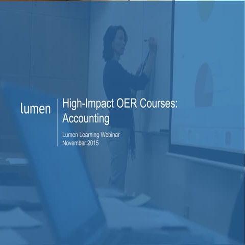 High impact oer courses accounting