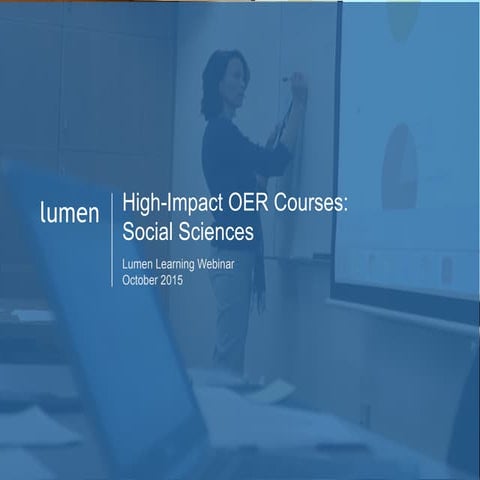 High impact oer courses social sciences