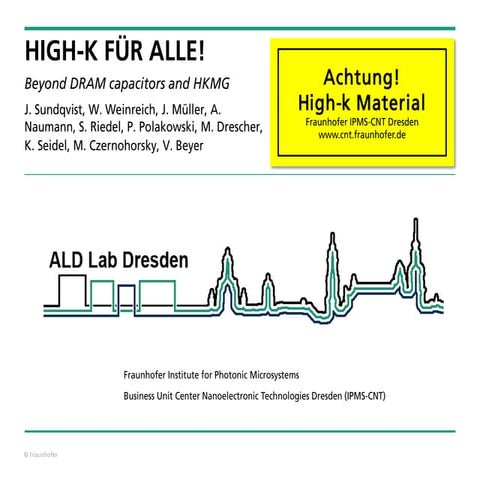 High-k für Alle - Beyond DRAM capacitors and HKMG