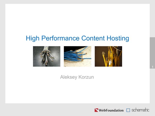 High performance content hosting 
