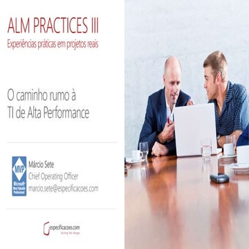 O Caminho ruma à TI de Alta Performance.