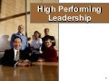 High Performing Leadership  