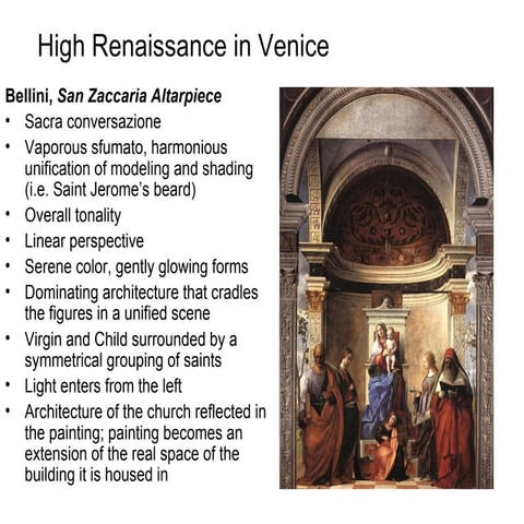 High Renaissance In Venice | PPT