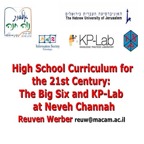 High School Curriculum for the 21st Century