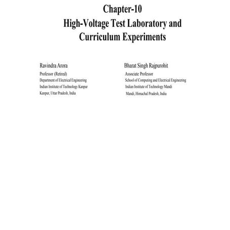High-Voltage Test Laboratory and Curriculum Experiments.pptx