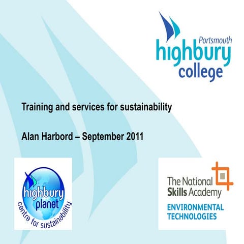 Highbury College Courses Avaliable to Businesses; Alan Harbord
