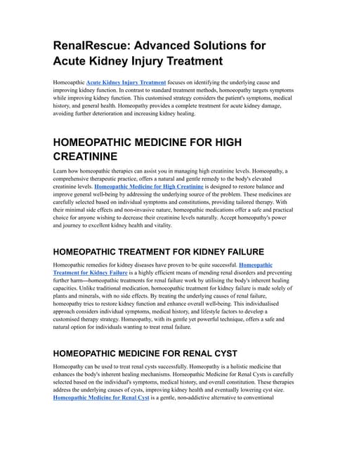 Chronic Kidney Disease: A Guide to Renal Riddles | PDF
