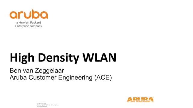 Airheads Meetups- High density WLAN