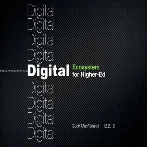 Digital and Higher-Ed  