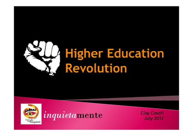 Higher Education: final countdown
