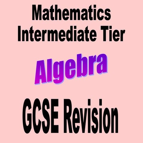 higher-gcse-algebra-revision.ppt gor grade 8 students