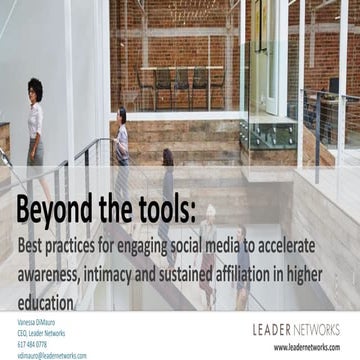 Social Media In Higher Education