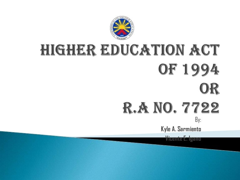 Higher education act of 1994