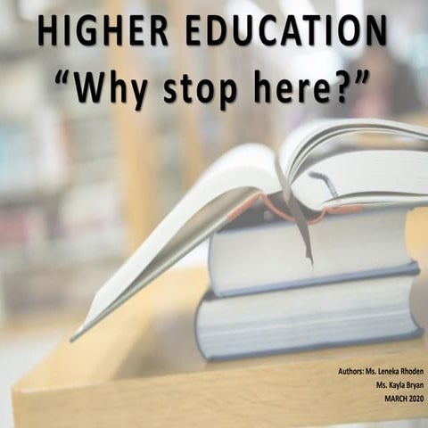 ADVANTAGES AND DISADVANTAGES OF HIGHER EDUCATION | PDF