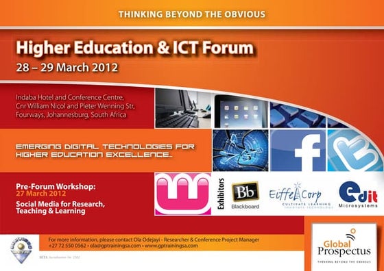 Higher Education and ICT Conference 2012