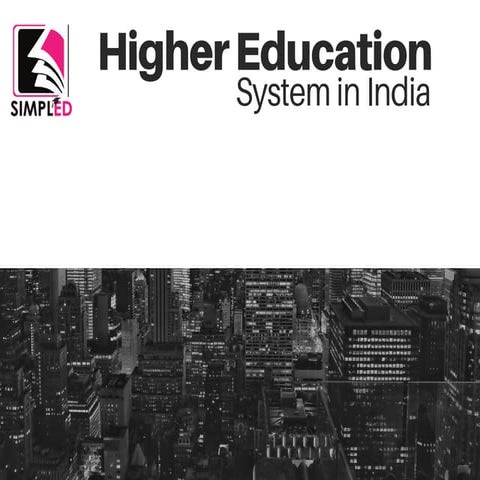 Higher education in india | PDF