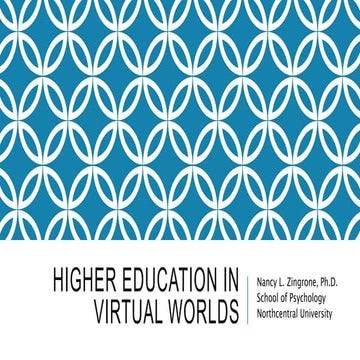 Higher education in second life