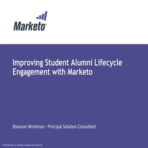 Improving Student/Alumni Lifecycle Engagement with Marketo