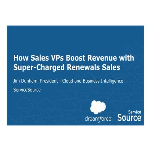 Higher Revenue with Renewals for Sales VPs