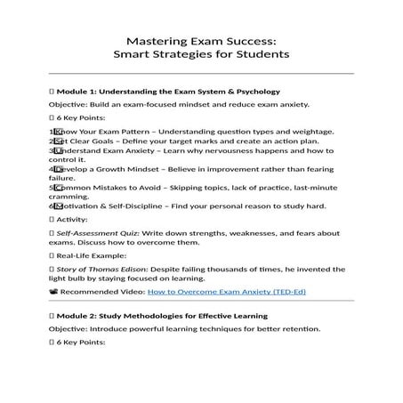 Mastering Exam Success: Smart Strategies for Students