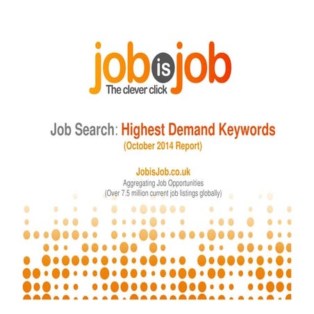 Job Search: Highest Demand Keywords in the World RIGHT NOW