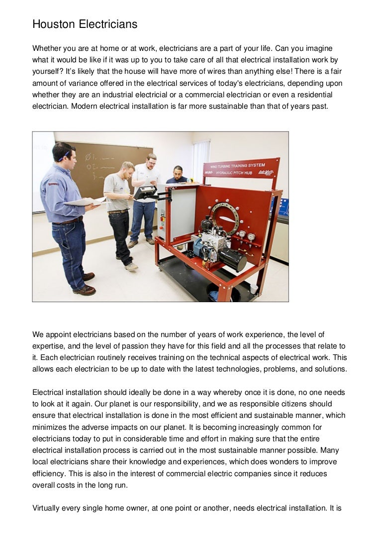 electricians in houston