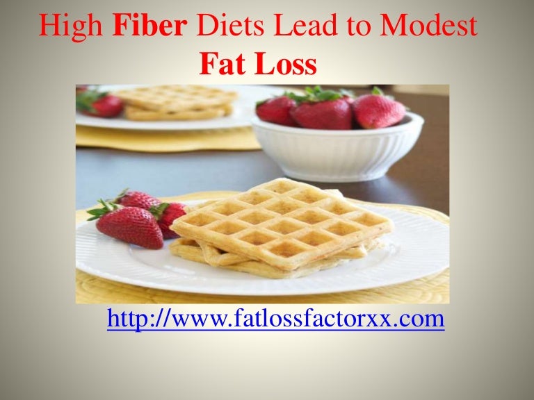 High Fiber Diets Lead to Modest Fat Loss