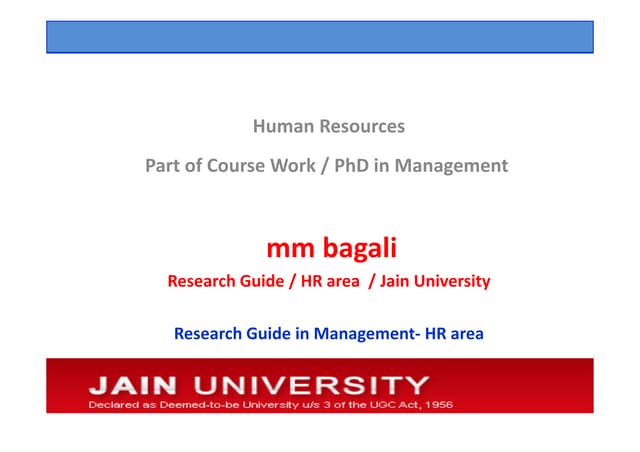 MMBagali, PhD, Motivation, High Fliers And Retention [Compatibility Mode]