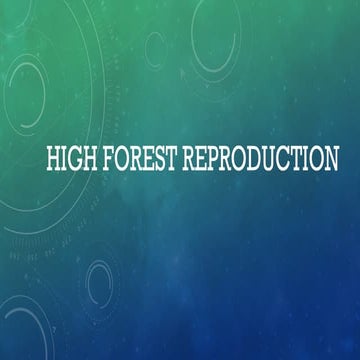 Silviculture system FOR201 | PPTX