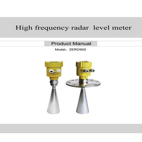 High frequency radar  level meter zero902