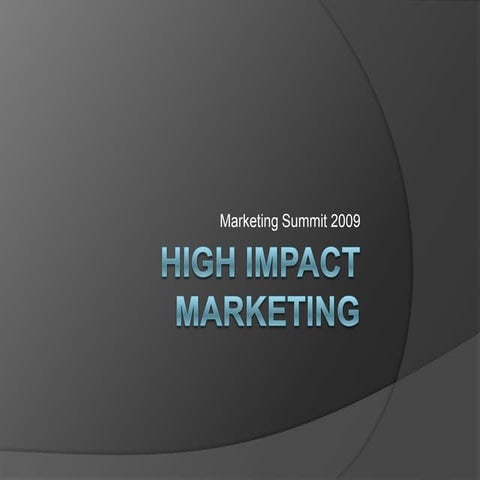 High Impact Marketing