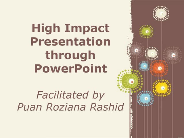 High impact presentation tru powerpoint