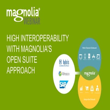 High Interoperability with Magnolia's Open Suite Approach