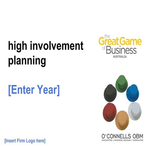 O'Connells OBM - High Involvement Planning Template