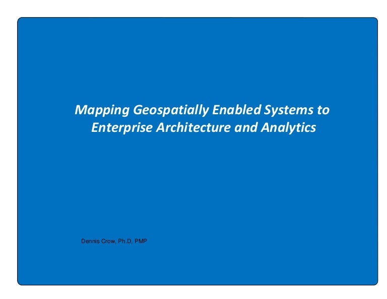 Town Of Dennis Gis Mapping Gis To Enterprise Architecture And Analytics