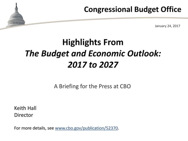 Highlights From The Budget and Econ...