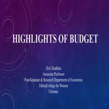 Highlights of the Current Union Budget 2025-26.pptx