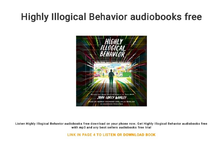 Highly Illogical Behavior audiobooks free