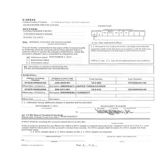 Highly Queationable Capias, Virginia