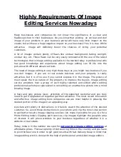 Proofreading services requirements Proofreading services requirements