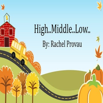 What is High Middle and Low ?