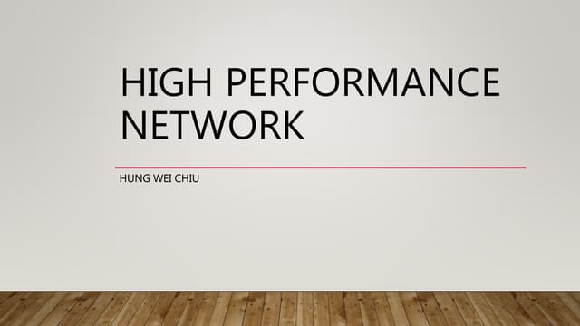 High performace network of Cloud Native Taiwan User Group