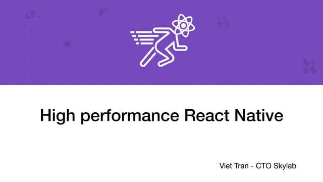 High performance in react native